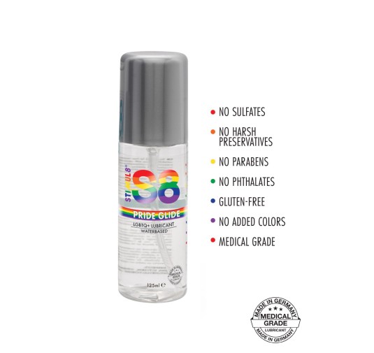 S8 WB Pride Glide Lube 125ml Natural